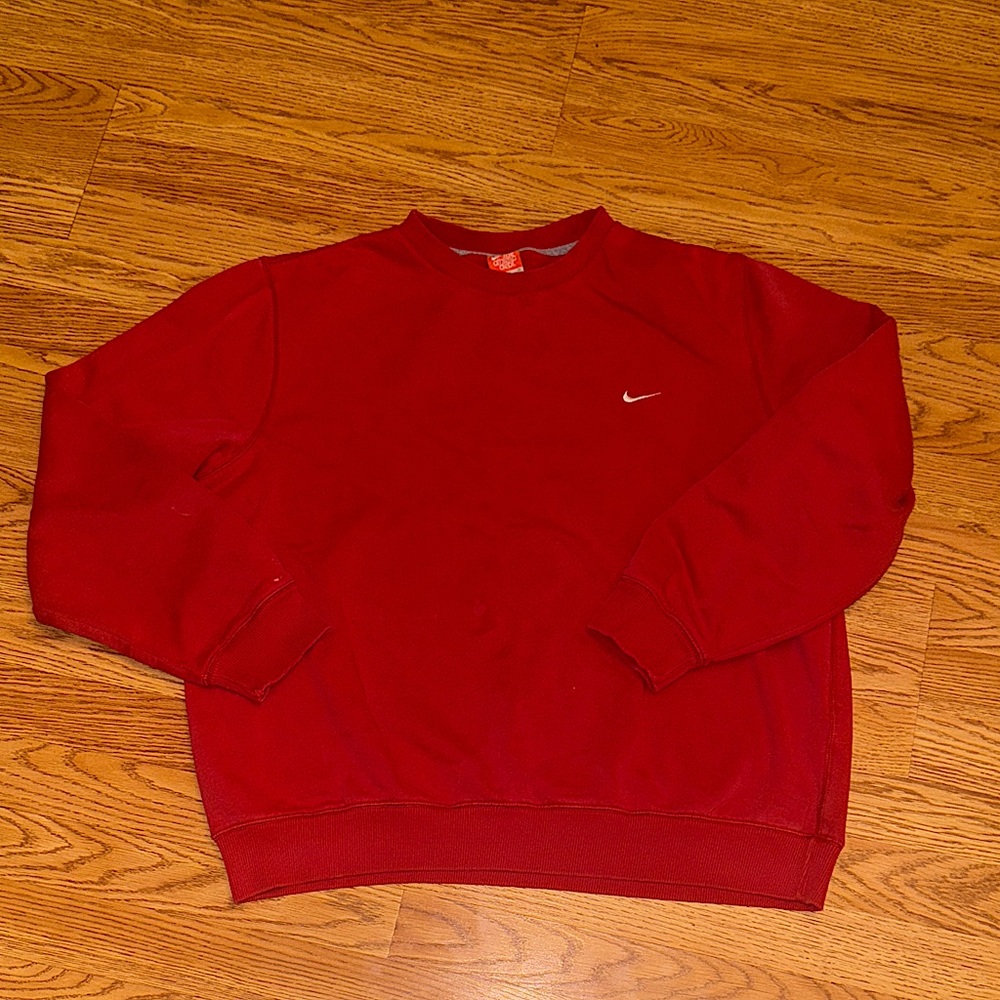 Nike Men's Bold Red Crewneck Sweater (XL)